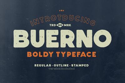 Buerno- Boldy Typeface Free Download