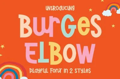Burges Elbow - 2 Playful Font