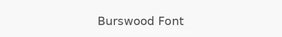 Burswood Font