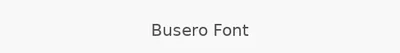 Busero Font