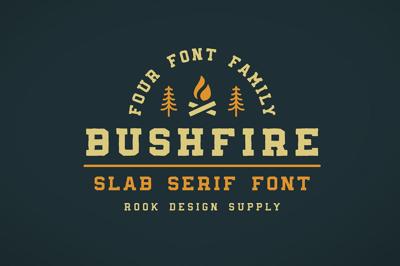 Bushfire - 4 Font Family Free Download