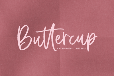 Buttercup | Handwritten Script Font Free Download