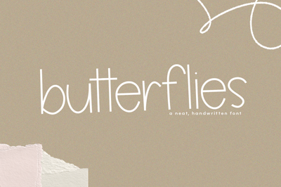 Butterflies - A Handwritten Font Free Download