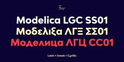 Bw Modelica LGC SS01 Font