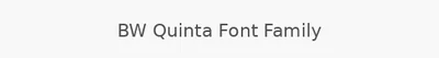 BW Quinta Font Family