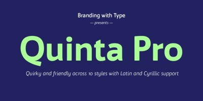 Bw Quinta Pro Font