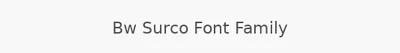 Bw Surco Font Family