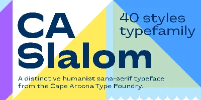 CA Slalom Condensed Font