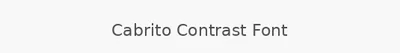 Cabrito Contrast Font