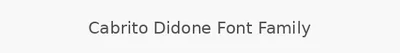 Cabrito Didone Font Family