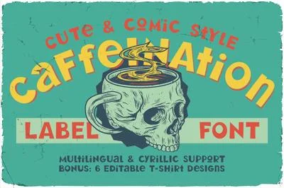 Caffeination Layered Comic Font