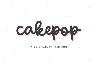 Cakepop | Handwritten Script Font