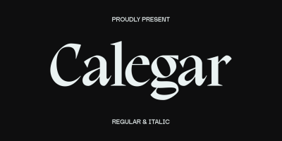 Calegar Font