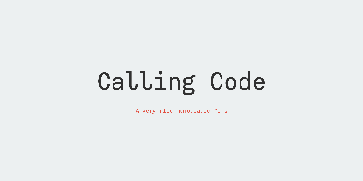 Calling Code Free Download