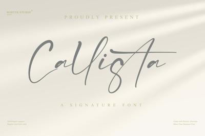 Callista - Signature Font Free Download