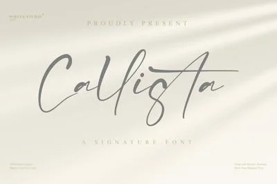 Callista - Signature Font