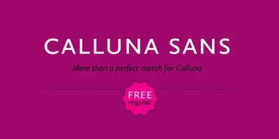 Calluna Sans Font
