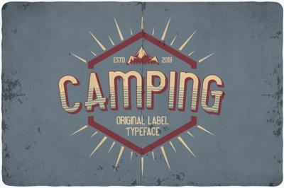 Camping typeface Free Download