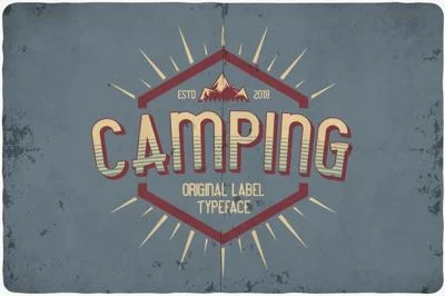 Camping typeface