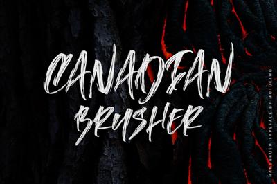 Canadian Brusher - Hipster Typeface Free Download