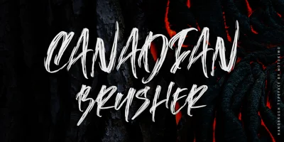 Canadian Brusher Font
