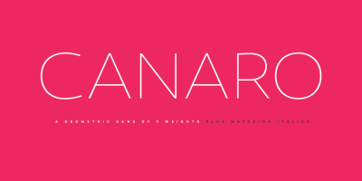 Canaro Font