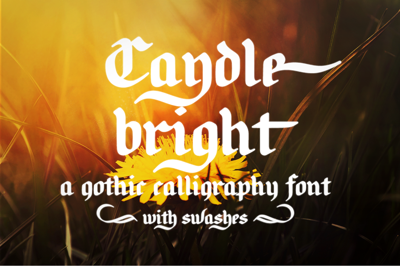 Candlebright blackletter font Free Download