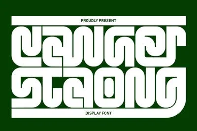 Canger staong - Display font