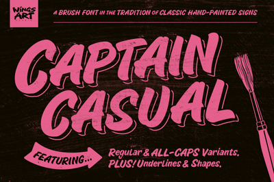 Captain Casual - A Sign Painter Font Free Download