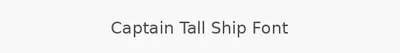 Captain Tall Ship Font