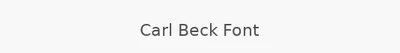 Carl Beck Font