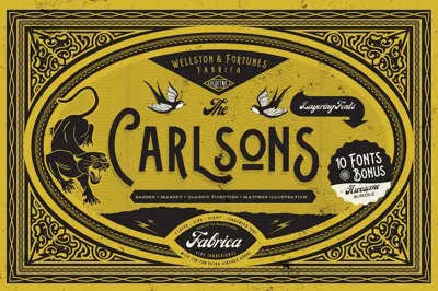 Carlsons (10 Fonts)+Extra Free Download