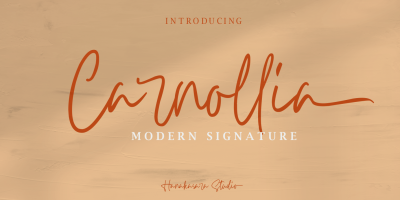 Carnollia Signature Font