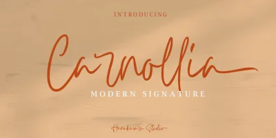 Carnollia Signature Font