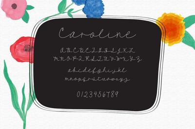 Caroline - A Script Font Free Download