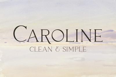 Caroline - Minimal Modern Typeface Free Download