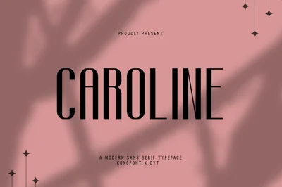Caroline - Modern Sans Serif Typefac Font