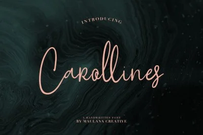 Carollines Script Font