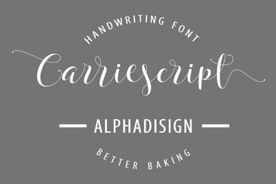 Carriescript Fonts Script+Extras+San Free Download