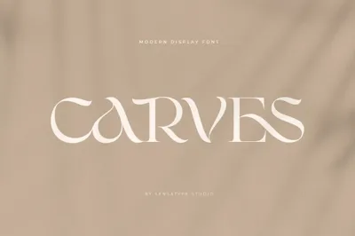 CARVES - Modern Display Font Free Download