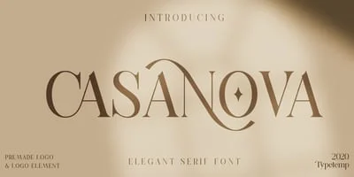Casanova Serif Display Font