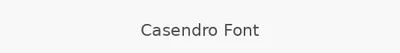 Casendro Font