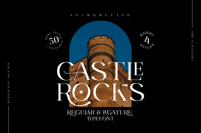 CASTLE ROCKS DUO - Ligature Font Free Download