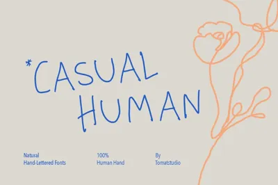 Casual Human Fonts Free Download