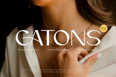 Catons - Modern Minimal Font