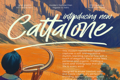 Cattalone Modern Handwritten Font
