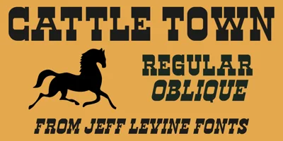 Cattle Town JNL Font