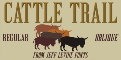 Cattle Trail JNL Font