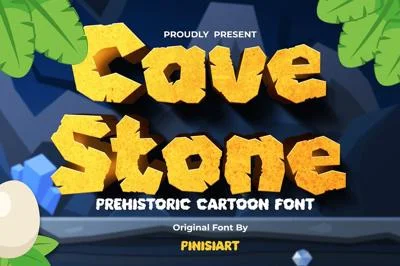 Cave Stone – Cartoon Font