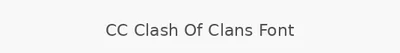 CC Clash Of Clans Font